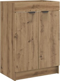 vidaXL Ντουλάπι κάτω από τον νιπτήρα Artisan Δρυς 56 x 37,5 x 81 εκ