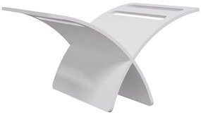 vidaXL Θήκη Περιοδικών Επιδαπέδια Λευκή Ξύλινη