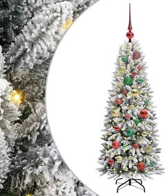 vidaXL Τεχνητό Χριστουγεννιάτικο Δέντρο με 150 LED Λευκό 120 cm