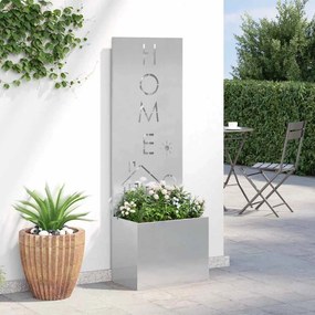 vidaXL Οθόνη Ιδιωτικότητας Κήπου Ασημί 50 x 32 x 150 εκ