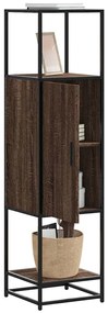 vidaXL Highboard καφέ δρυς Κατασκευασμένο ξύλο και μέταλλο