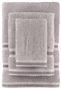 Πετσέτες Μπάνιου (Σετ 3τμχ) Palamaiki Etem Grey 450gsm