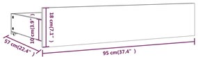 Πλαίσιο Κρεβατιού με Συρτάρια 140 x 200 εκ. - Καφέ