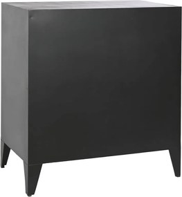 Σιφονιέρα Home ESPRIT Μαύρο Μέταλλο Loft 75 x 45 x 80 cm