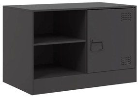 vidaXL Έπιπλο Τηλεόρασης Μαύρο 67x39x44 εκ. από Χάλυβα