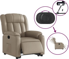 vidaXL Πολυθρόνα Ηλεκ.Ανακλινόμενη με Ανύψωση Συνθ. Δέρμα