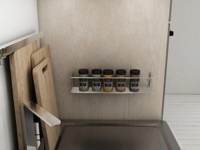 Ράφι Τοίχου Χρώμιο BANYO 7x7x33