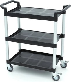 Serving Trolley – 3 Plastic Shelves – 86,5 x 42,5cm