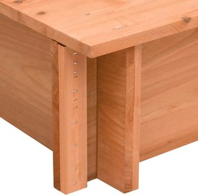 vidaXL Αμμοδόχος με Οροφή 112 x 112 x 112 εκ. από Ξύλο Ελάτης