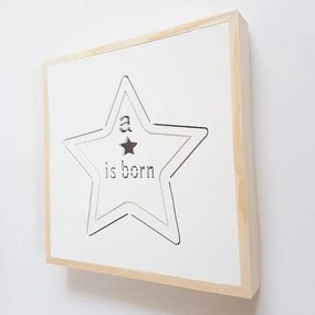 Καδράκι φωτιζόμενο "a star is born"