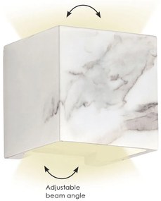Απλίκα LED Εξωτερικού Χώρου Viokef Davos White 4202802
