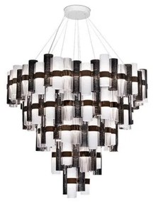 Πολυέλαιος Κρεμαστό Φωτιστικό Οροφής LED 390W Dimmable La Lollona 5 Slamp-LALS5XLPWT06T00NMTEU-Ανθρακί LALS5XLPWT06T00NMTEU