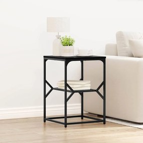 vidaXL Τραπεζάκι Μαύρο Δρυς 41x40x60 εκ Κατασκευασμένο Ξύλο