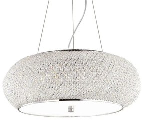 Φωτιστικό Οροφής Pasha' 082196 55x25/234cm 10xE14 40W Chrome Ideal Lux