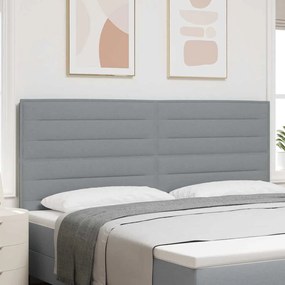 vidaXL Κεφαλάρι Ανοιχτό γκρι 200 cm ύφασμα