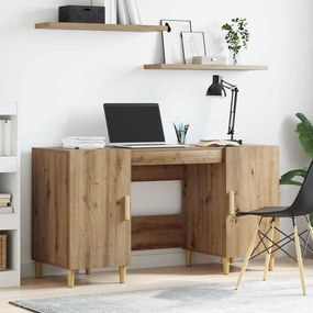 vidaXL Γραφείο Artisan Oak Επεξεργασμένο ξύλο 140 x 50 x 75 εκ.