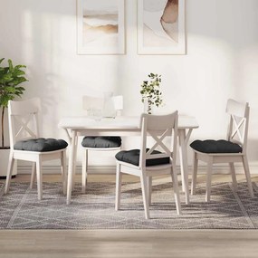 vidaXL Μαξιλάρια καθισμάτων 4 pcs Σκούρο Γκρι 40 x 40 cm