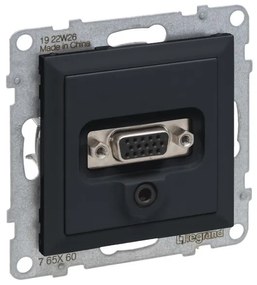 Μηχανισμός Hd15 + 3mm Jack Dark Grey  SEANO 765460 Legrand 765460