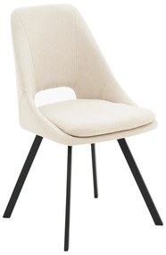 Intrahome Καρέκλα Initiate Intrahome ύφασμα μπουκλέ cream-πόδι μαύρο | SKU: INTRAPA-104111132