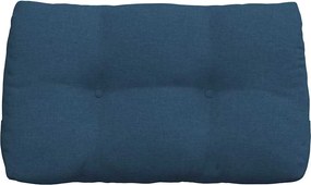 vidaXL Μαξιλάρι Πλάτης Μπλε 80 x 24 x 50 εκ ύφασμα
