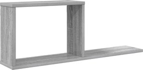 vidaXL Κρεμαστά ράφια Γκρι Sonoma 80 x 15 x 30 εκ