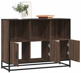 Sideboard καφέ δρυς 100x35x76 cm Κατασκευασμένο ξύλο