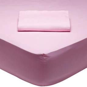 Σεντόνι 1012 Με Λάστιχο Pink Das Home King Size 180x235cm 100% Cotton
