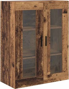 vidaXL Highboard με συρτάρι 2 pcs Παλιό Ξύλο Επεξεργασμένο ξύλο