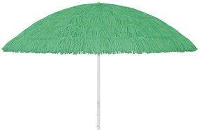 vidaXL Ομπρέλα Θαλάσσης Hawaii Πράσινη 300 εκ.