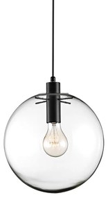 Φωτιστικό Οροφής Κρεμαστό 01005-06 E27 40cm Black-Clear Luma