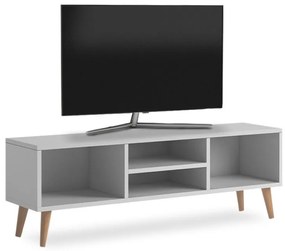 Megapap Έπιπλο Τηλεόρασης Loren Από Μελαμίνη Λευκό 120x30x40εκ.