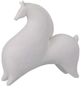 Διακοσμητικό Άλογο Aegean 029951 26x11x24cm White Πολυρεσίνη
