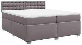 ΚΡΕΒΑΤΙ BOXSPRING ΜΕ ΣΤΡΩΜΑ ΓΚΡΙ 200X200 ΕΚ. ΣΥΝΘΕΤΙΚΟ ΔΕΡΜΑ 3286138