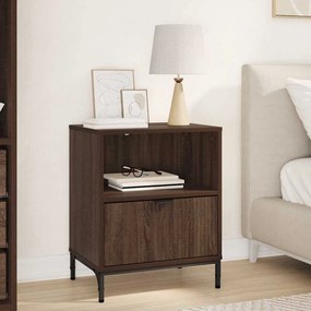 vidaXL Κομοδίνο Καφέ δρυς 49 x 36 x 61 εκ Επεξεργασμένο ξύλο
