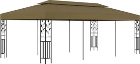 vidaXL Κιόσκι Taupe 6 x 3 μ. 180 γρ/μ²