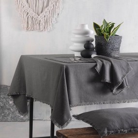 Τραπεζομάντηλο Merit Grey Ρυθμός 150 X 220 100% Cotton