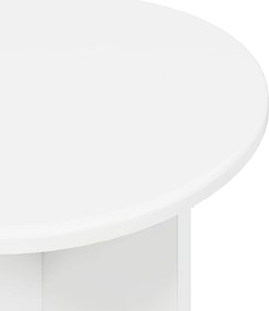 vidaXL Σετ βοηθητικά τραπεζάκια με αποθήκευση 2 pcs Γυαλιστερό Λευκό