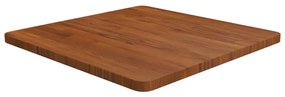 vidaXL Επιφάνεια Τραπεζιού Τετράγωνη Σκ. Καφέ 60x60x2,5 εκ. Ξύλο Δρυς