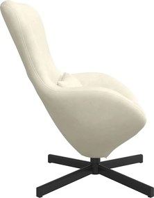 vidaXL Κάθισμα-αυγό Κρεμ 63 x 73 x 90 εκ Βελούδο