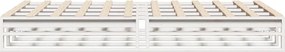 vidaXL Σκελετός Κρεβ. Χωρίς Στρώμα Λευκό 140x190 εκ Μασίφ Πεύκο
