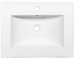 Σετ μπάνιου OMEGA 65 Λευκό Γυαλιστερό 65.5x45.5x145 εκ.