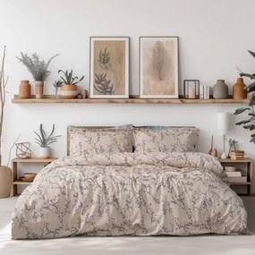 Beauty Home Σετ παπλωματοθήκη υπέρδιπλη Art 12210 Anastasia 100% Βαμβακοσατέν 300tc 230x250 Μπεζ