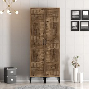 Διφυλλη Ντουλαπα Καρυδια KUMSAL 47.5x40x201.4