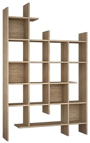 Βιβλιοθήκη Manco 214214 122x25,5x188cm Oak Μελαμίνη