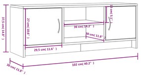 ΈΠΙΠΛΟ ΤΗΛΕΟΡΑΣΗΣ ΛΕΥΚΟ 102X30X37,5 ΕΚ. ΑΠΟ ΕΠΕΞΕΡΓ. ΞΥΛΟ 823253