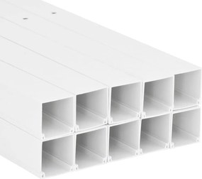 vidaXL Κανάλι Καλωδίων 33 x 33 χιλ. 10 μ. από PVC