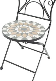 Τραπεζαρία Mosaic σετ 3τεμ μέταλλο μαύρο