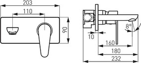 Ferro Algeo BAG3PA18 – Εντοιχιζόμενη μπαταρία νιπτήρα