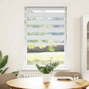 vidaXL Στόρι Ζέβρα 70,9 x 120 εκ. Πλάτος Υφάσματος 66,7 εκ. λευκό