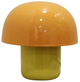 Φωτιστικό Επιτραπέζιο Mushroom Μεταλλικό Κίτρινο 20x20x20εκ. - Κίτρινο